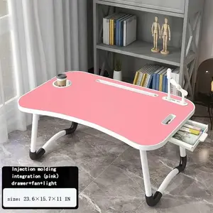 Ultra Large Portable Foldable Laptop Bed Table,Multi Functional Tray Holder with Cup Holder &Drawer,Perfect for Eating,Reading,and Writingon Beds,Sofas,Floors -Stable