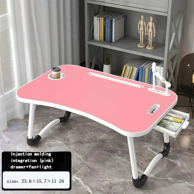Ultra Large Portable Foldable Laptop Bed Table,Multi Functional Tray Holder with Cup Holder &Drawer,Perfect for Eating,Reading,and Writingon Beds,Sofas,Floors -Stable