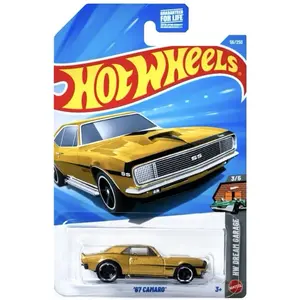 Hot Wheels 67 Camaro SS 3/5 Gold Muscle Car Model 51/250 Collectible Diecast Toy Car Collectible Diecast