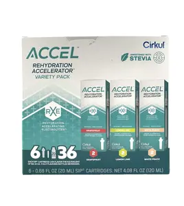 Cirkul Accel Flavor Cartridge Variety Pack Grapefruit, Lemon Lime & White Peach