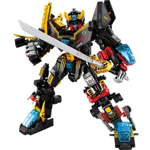 726pcs Super Mech Warrior Building Blocks Toy Set, Educational Construction Kit for Kids, Durable Plastic Parts, Perfect Gift for Boys