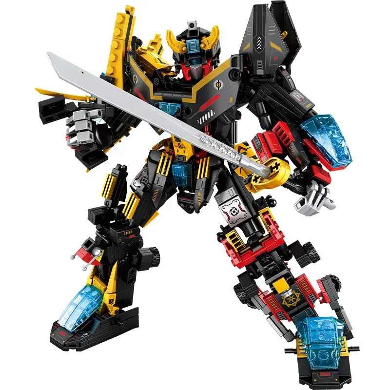 726pcs Super Mech Warrior Building Blocks Toy Set, Educational Brick Kit for Kids, Durable Plastic Parts, Perfect Gift for Boys, Building Kits