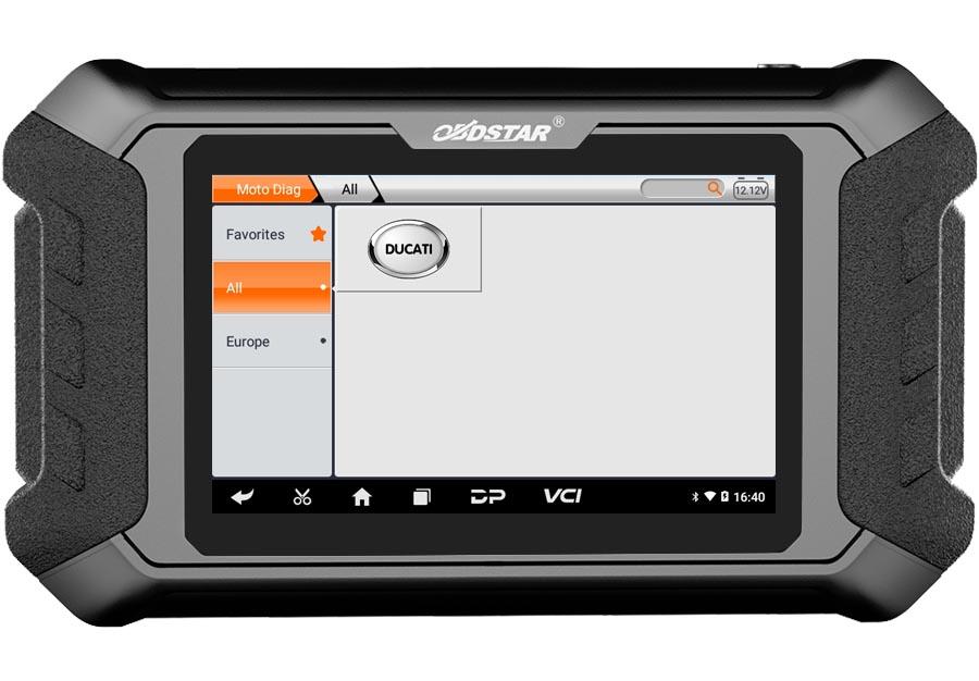 2025 OBDSTAR iScan for DUCATI Motorcycle Diagnostic Tool Support IMMO Programming/ Diagnose / Odometer