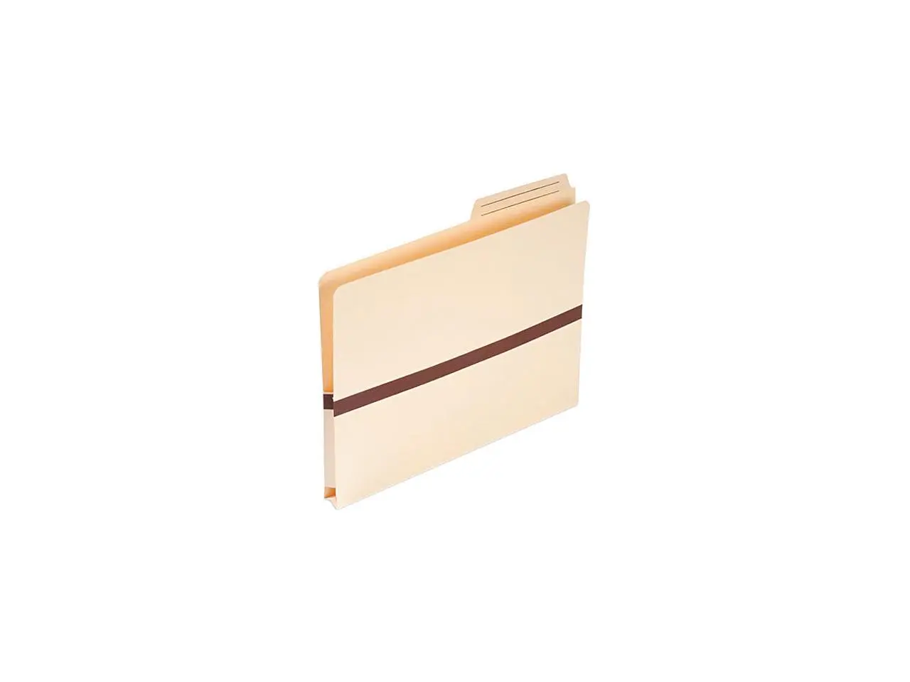 Smead 1" Expansion File Pocket, 2/5 Tab, Letter, Manila