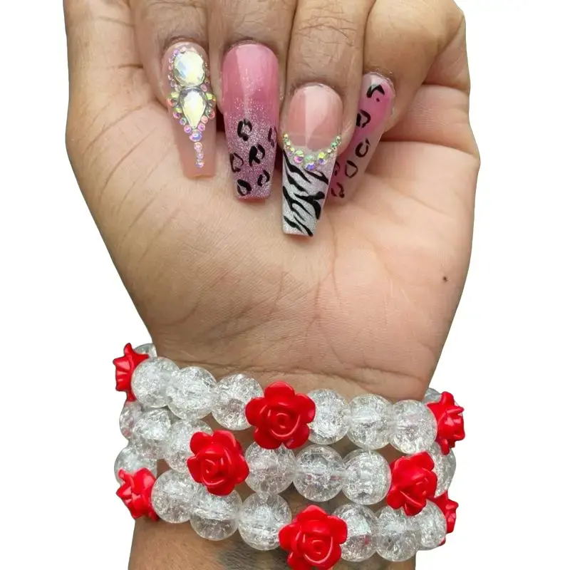 Miss Rosey Bracelet with Red Roses, Includes 1 Bracelet