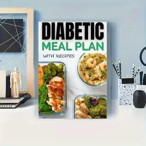 Diabetic Diet Plan Book 91 Pages with Recipes, Diabetic Food List & Meal Planning Guide, Healthy Eating Schedule for Diabetes Management, Healthy Eating Habits