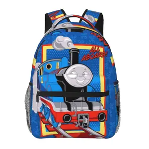 Lightweight Thomas & friends Backpack Funny Cartoon Thomas Daily Commute Casual Laptop Backpack Hiking Daypack Thomas the train storage bag for birthday, anniversary, party gifts