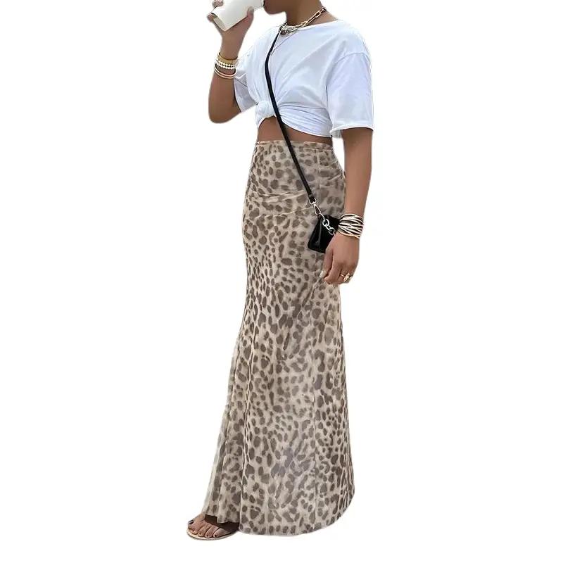 Bodycon High Waisted Leopard Skirts Bottoms main image 1