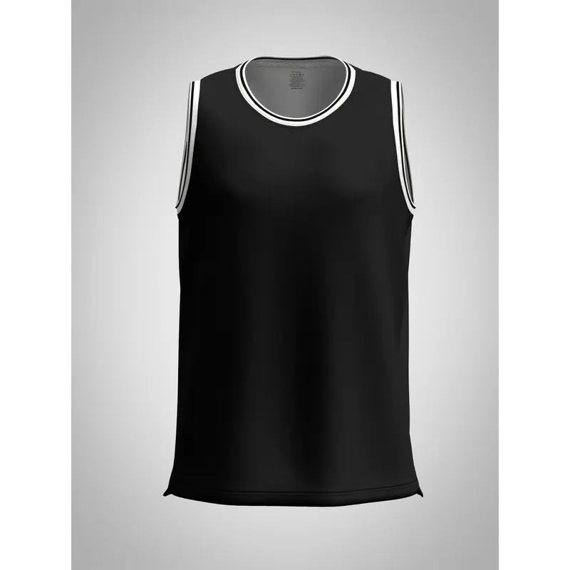 Men's solid-color basketball jersey, lightweight jersey, sweat-absorbing polyester fabric, loose-fitting sporty style, suitable for outdoor sports and streetwear, casual sports jersey, sports top.