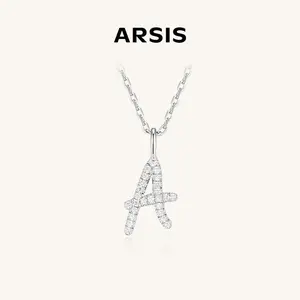 Imprint-Artistic Initial Letter Pendant Necklace [ARSIS JEWELRY]