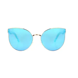 VIXEN | Sustainable Maple Wood Cat Eye Sunglasses with Ice Blue Polarized Lenses
