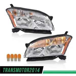 Headlight Assembly Fit for 2013 2014 2015 2016 Chevy Trax Pair Halogen Headlamp