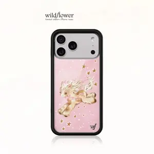 Wildflower New Year Only Pony Dreams WF Phone Case – Shockproof Silicone Drop Protection Cover for iPhone 12 13 14 15 16 17 Pro Max, Air & Plus