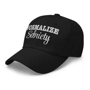 NX Normalize Sobriety Embroidered Curved Bill Cap Relaxed Fit Low Crown Adjustable Anniversary Sober AA NA Recovery Hat