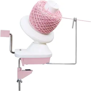Manual Yarn Winder | Yarn Ball Winder, Roller, Baller Crochet Spinner for Crocheting | Clamp for 1 3/4" Surfaces | Create Cakes up to 4oz