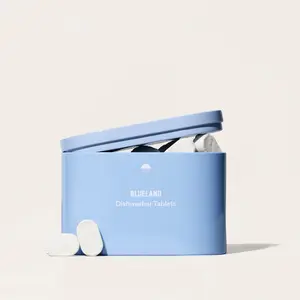 Blueland Dishwasher Tablets, Plastic-Free, Mineral & Plant-Based Eco-Friendly Dish Soap Refill Tablets with Storage Tin