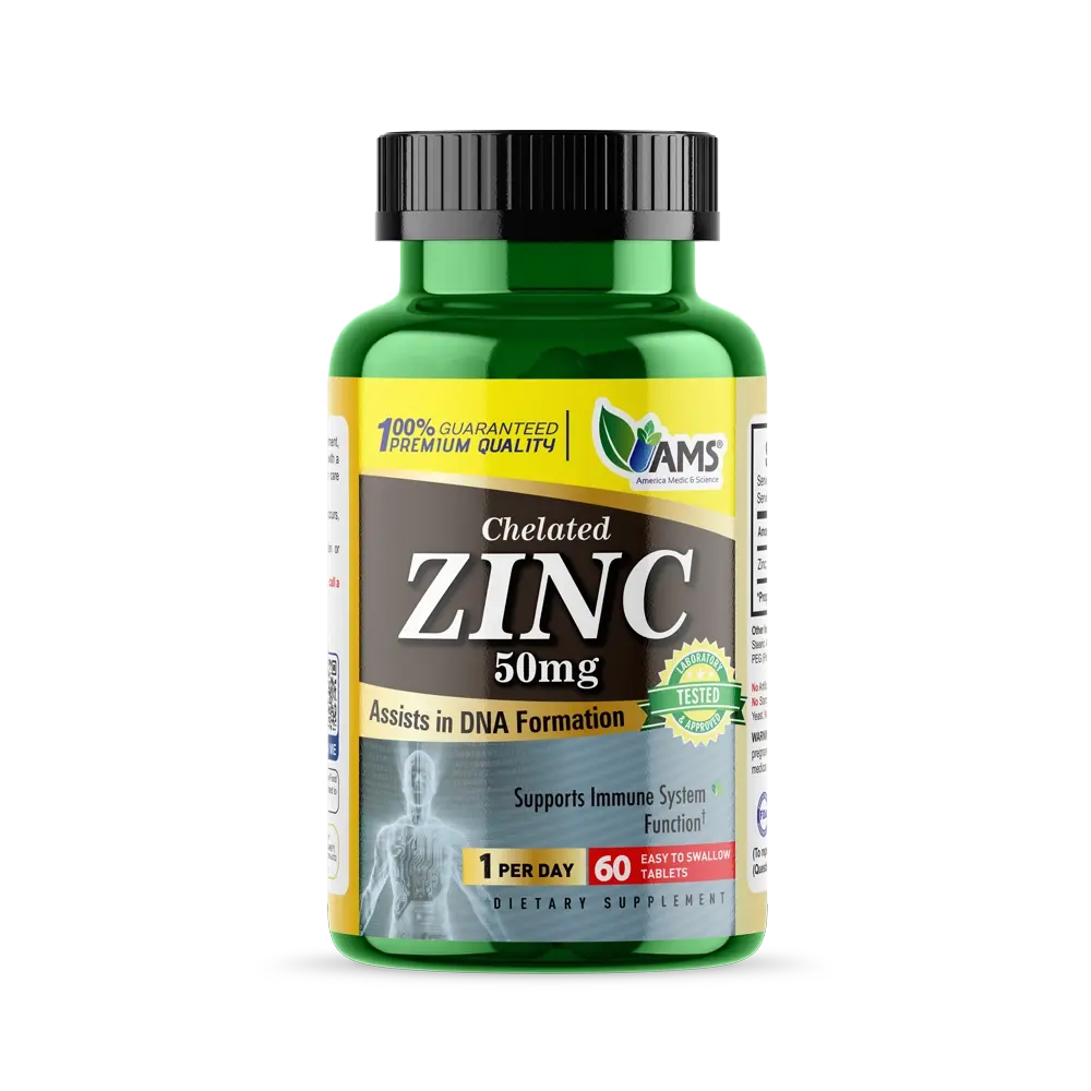 Zinc Gluconate (60 Tablets) | Immune Booster and Powerful Antioxidant Vitamin