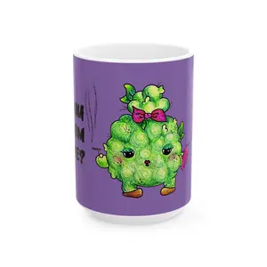 Cannamom Mug, (15oz) Little Nuggets Life Holiday Mug, Cozy Gift for Weed Lovers, Holiday Gift, Xmas Gift