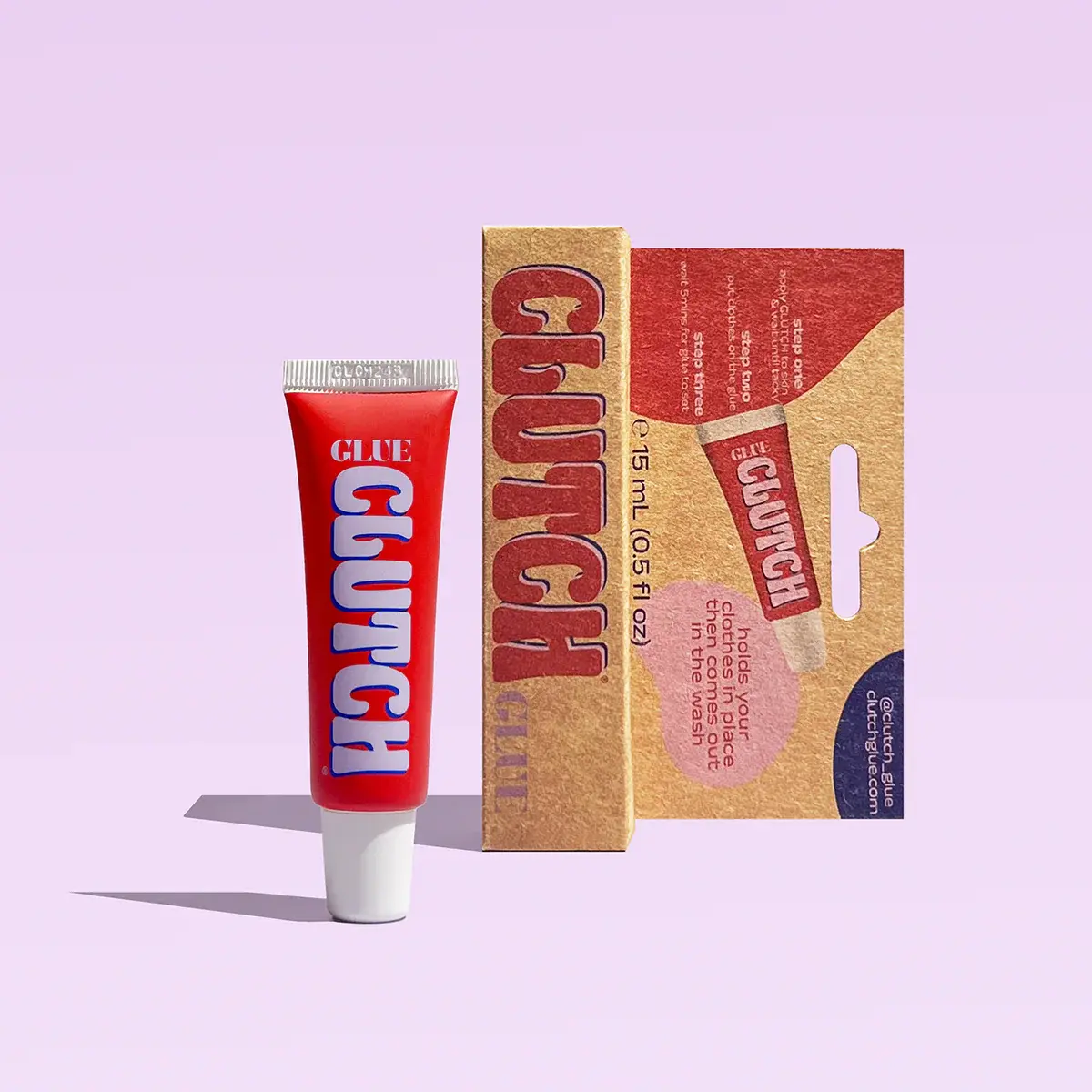 CLUTCH Glue – Liquid Fashion Tape | No-Slip Clothing Adhesive | Boob Tape Alternative | Vegan & Water-Soluble