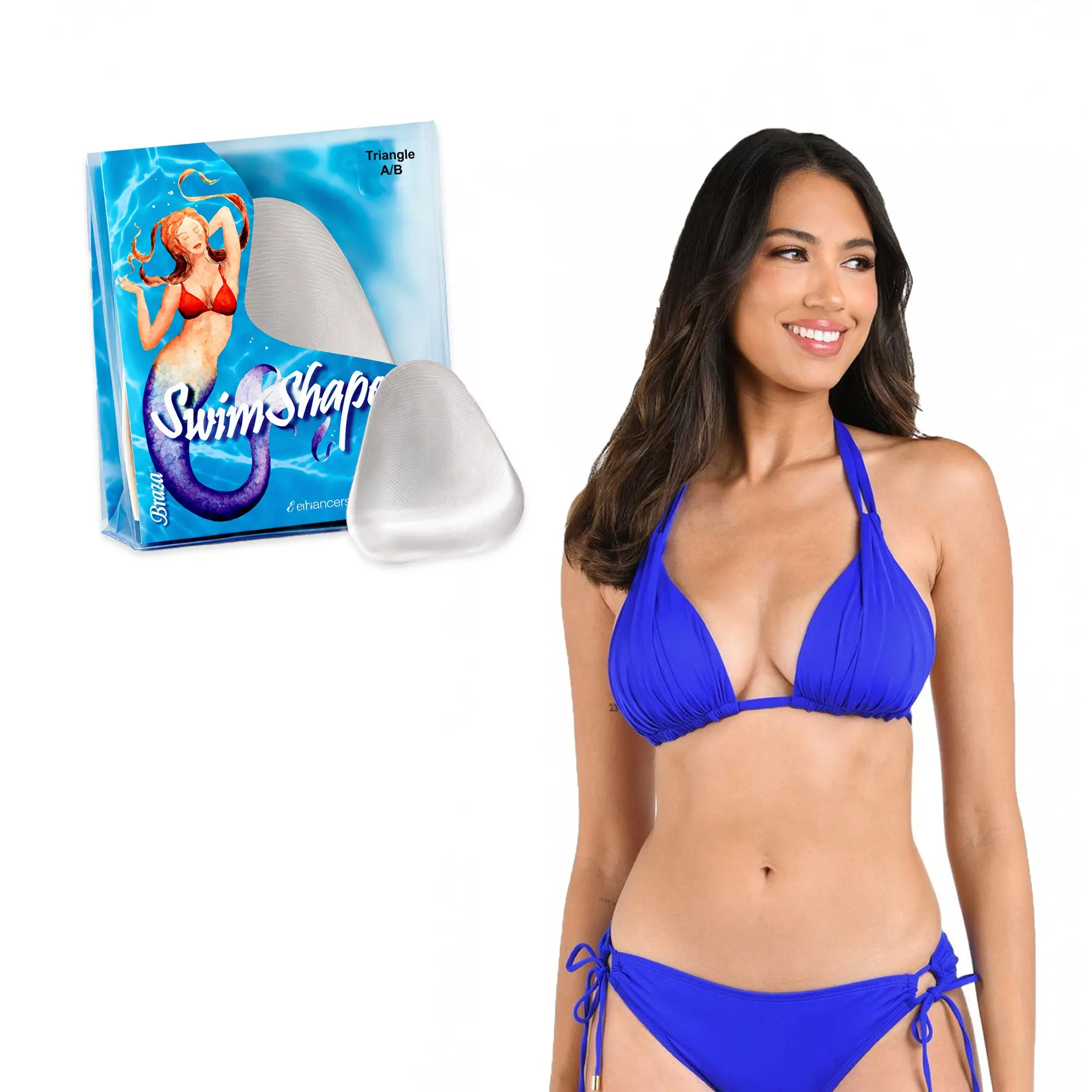 Women's Silicone Triangle Bra Inserts, Swim Shapers for Bra Padding & Accessories