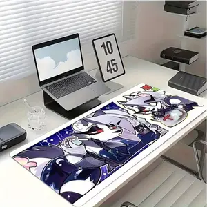 Loona Helluva Boss Anime Gaming Mouse Pad - Large Aesthetic Desk Mat, Wolf Girl Art Mousepad, Non-Slip Keyboard Mat for Gamers, Cute Desk Decor
