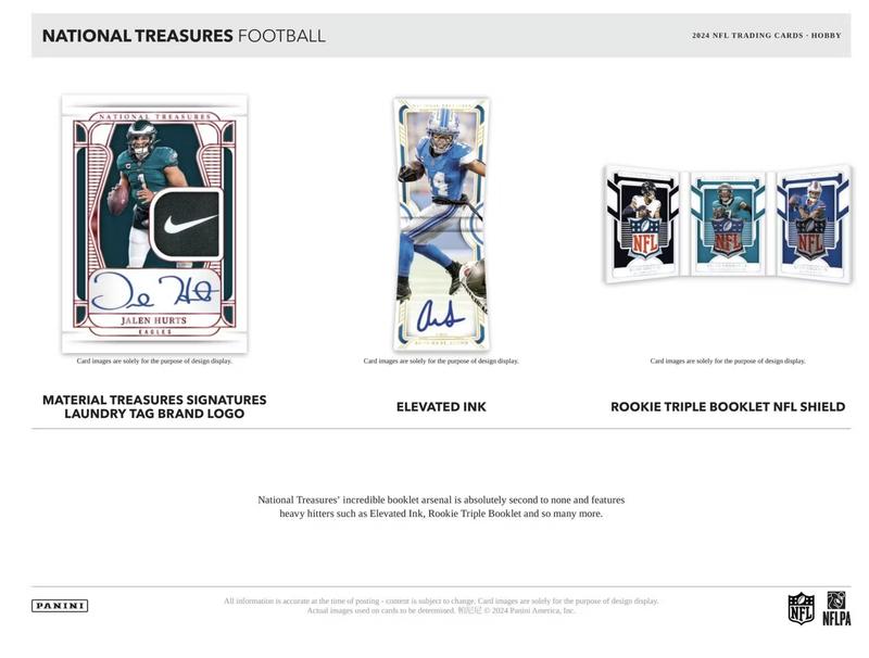 2024 Panini National Treasures Football Hobby 4-Box Case