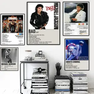 Singer M-Michael J-Jackson album Poster HD Waterproof Art Poster for Home, Bar & Café Decor | Fade-Resistant, Non-Sticky, Vibrant DIY Wall Print | Perfect Decorative Poster for Office & Living Room