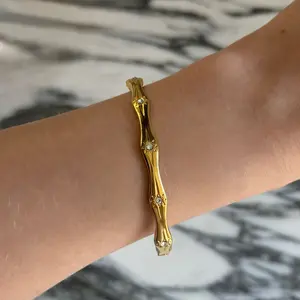 EVRY JEWELS Gold or Silver Plated Women's Hypoallergenic Milkyway Bangle Bracelet