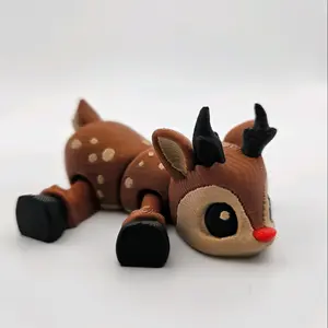 Reindeer 3D Printed Articulating Flexi Fidget