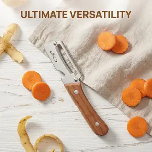 Fruit & Veggie Peeling Made Easy! Multi-Function Stainless Steel Tool 🚀 #HomeHacks