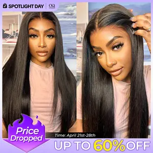 [NEW IN] OQ HAIR Wear And Go Glueless Wigs Bleached Tiny Knots Pre Cut 7x5 HD Lace Straight Lace Front Human Hair Wigs #TikTokShopBlackFriday