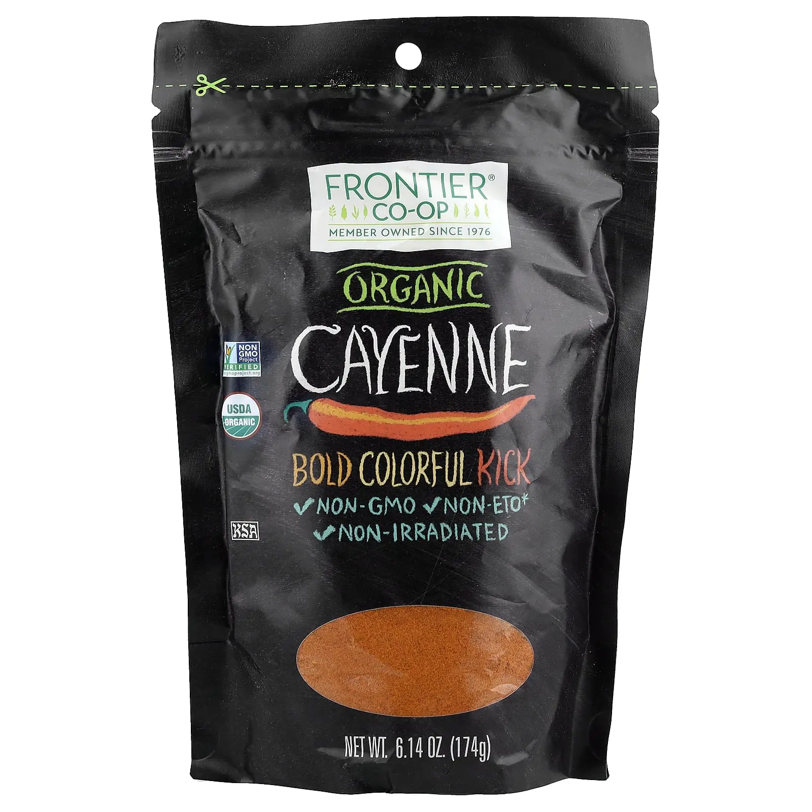 Frontier Co-op Organic Cayenne, 6.14 oz (174 g) Frontier Co-op Organic Cayenne, 6.14 oz (174 g)