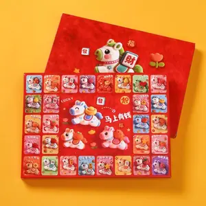 40pcs Mystery Blind Box Cartoon Pendant Series, Mini Lucky Horse Charms, Kids Fun Reward & Gift, Collectible Toys for Children