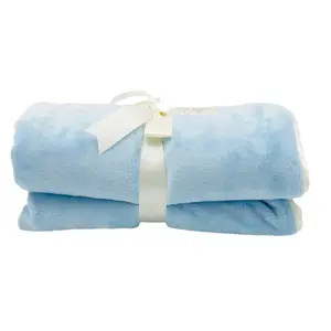 Angel Blue Velour Blanket