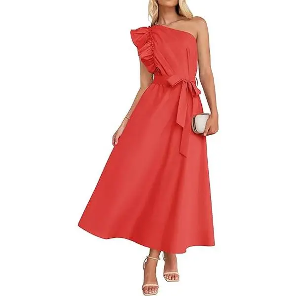 One shoulder dress loose - TikTok Shop