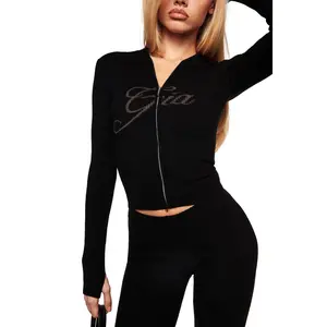 BLARE KNIT HOODIE - BLACK