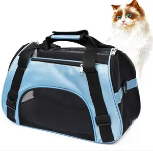 Pet Carrier Soft-Sided Carriers for Cat Carriers Dog Carrier for Small Medium Cats Dogs Puppies Pet Carrier Airline Approved Cat Dog Pet Travel Carrier (Small, Blue)