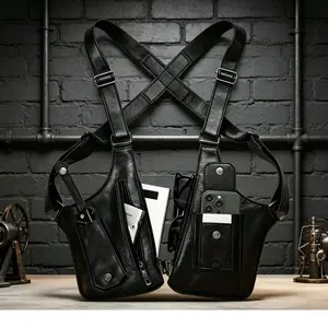 Adjustable Underarm Shoulder Bag for Men and Women - Anti-theft Hidden Storage for Cell Phones and Other Hunting and Outdoor Gear,High-Quality Faux Leather (PU Leather),Christmas first choice, best holiday gift