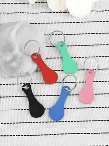 Supermarket Shopping Cart Token Keychain Set, Stainless Steel Coin & Keyring Accessories, Cute Gothic Y2K Car Parts Pack, Keychain Parking Key