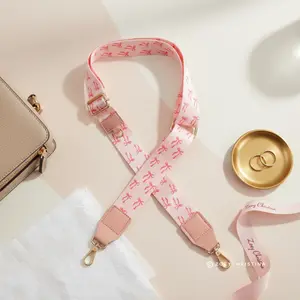 Pink Bow Bag Strap – Adjustable Interchangeable Purse & Tote Accessory