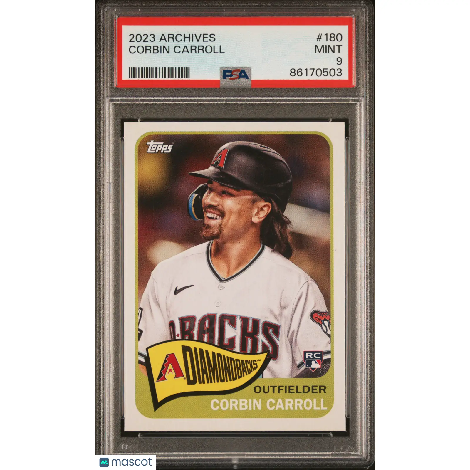 Corbin Carroll PSA 2023 Topps Archives #180 Baseball 9