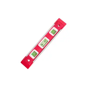 22.5cm Three Bubble Level Meter, Horizontal Vertical Inclination Measurement Tool, Easy One-Button Operation, Precision Measuring Instrument