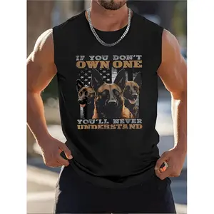 Understanding German Shepherd Dogs with American Flag Background T Shirt Acrylic Pendant Ornament Ideal for Home Car Decor Memorial Day Gift for Dog Enthusiasts Designed for Athletic Builds Suitable for Every Season