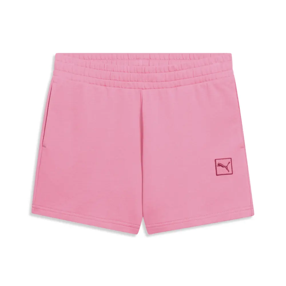 PUMA Womens Essential Elevated Mid-Rise 5 Inch Shorts Casual Bottoms Casual - Pink
