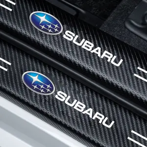 Car Door Sill Protector Sticker Decal, Anti-Scratch Scratch Guard, Welcome Mat Decorative Strip, Subaru Car Interior Decoration Accessories, Car Accessory