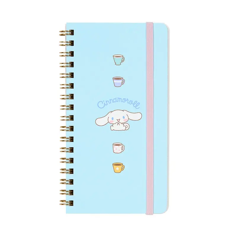 Cinnamoroll Slim Spiral Notebook (Elastic Closure) Cinnamoroll Slim Spiral Notebook (Elastic Closure)