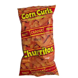 Diana Churritos Corn Curls Cheeze Snack Light Crispy Texture Creamy Cheese Flavor Versatile