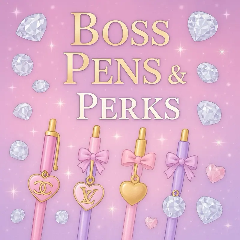 Boss Pens & Perks Mystery Set – Glam Pen & Goodies Bundle