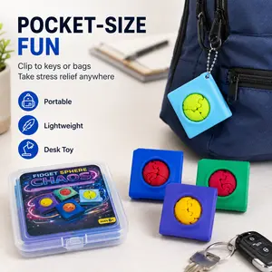 Zorble Fidget Ball 9PCS Articulated Fidget Ball Set,Fidget Sphere Chaos  Stress Relief  Desk Toys, Squeeze Hand Toy for Busy Hands, Anxiety Relief, Boredom Relief, Fidget Toy Gift for Kids Boys Girls Teens Adults, Colorful Desk Toy for Home School Office