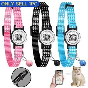 Smart Pet Collar with QR Code for Pet ID Tag Name Tag,Record pet information and anti-loss accessories fit Puppy Cats, Pet supplies with Bell & Reflective Kitten Collars, Cat Tag, Safety Quick Release